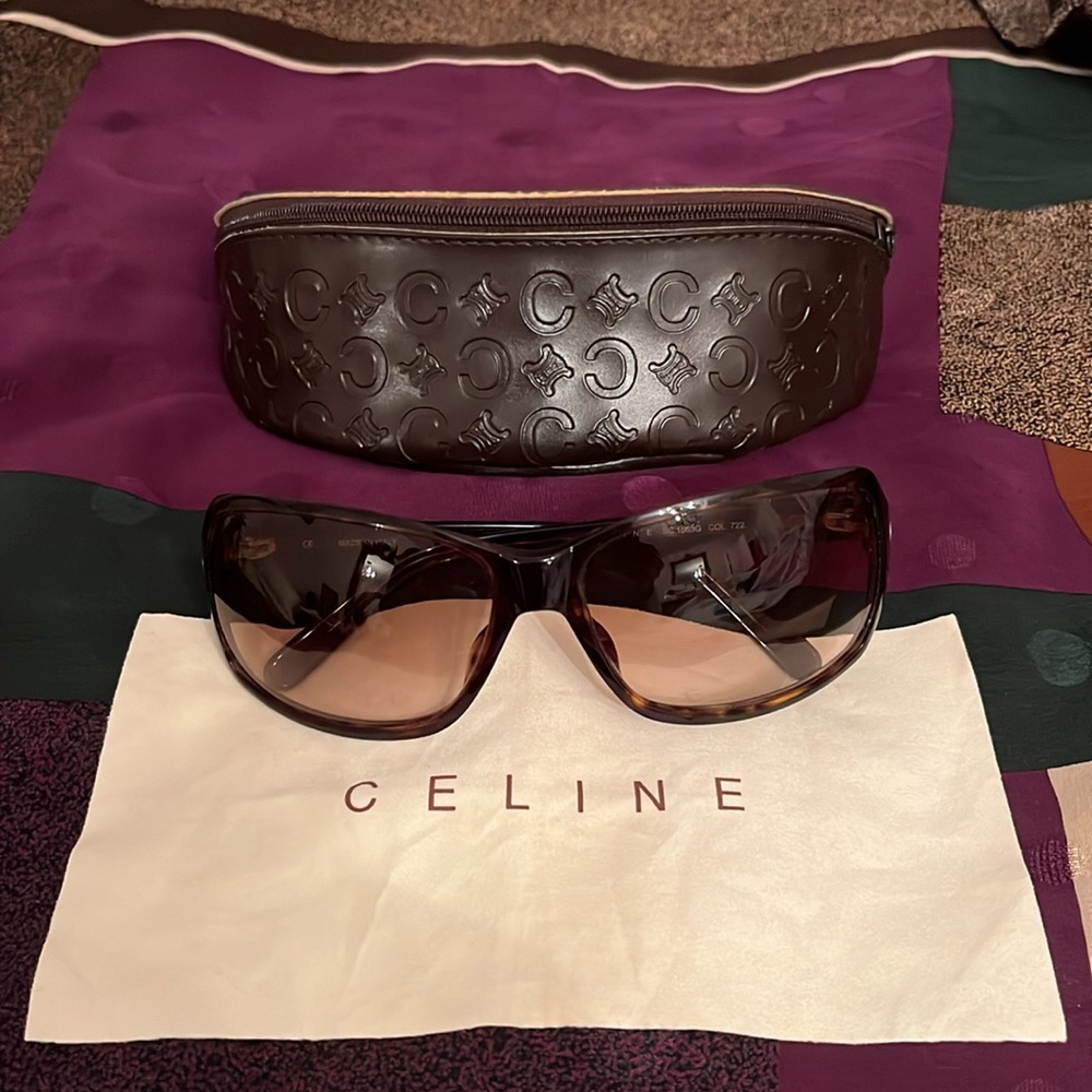 Celine Luxury Tortoise shell sunglasses mint condition.No signs of wear.Look new